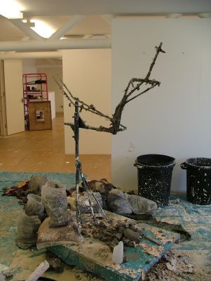 Whats left of the clay original after removing the mould!
