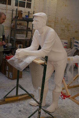 The finished plaster cast.