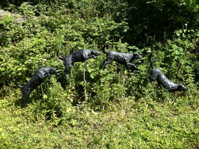 Leaping Dogs