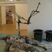 Whats left of the clay original after removing the mould!