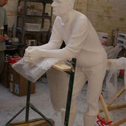The finished plaster cast.