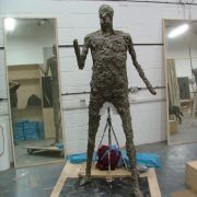 First layer of clay