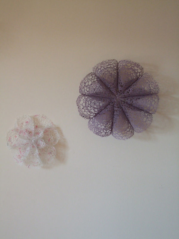 Lilac and 2 tier White  Pink Blooms