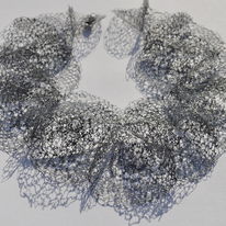 Grey Ruff Neckpiece