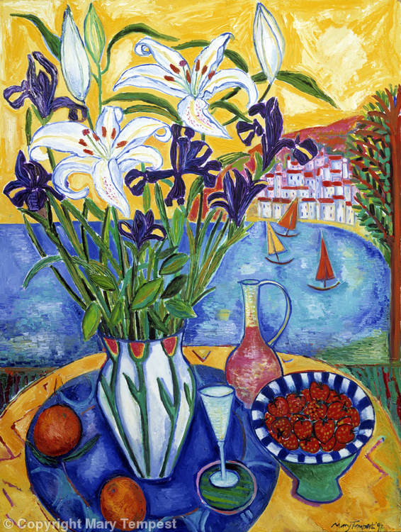 Flowers and Fruit by the Sea