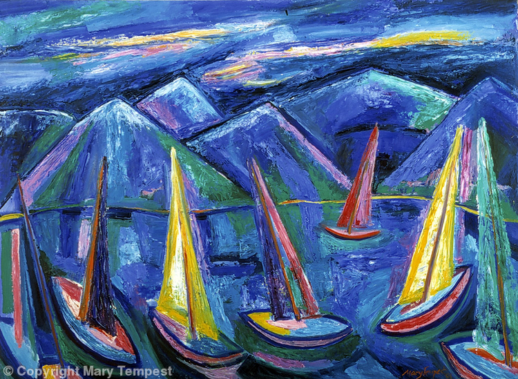 Yachts at Sunset