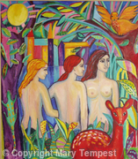 Moonlight Bathers
