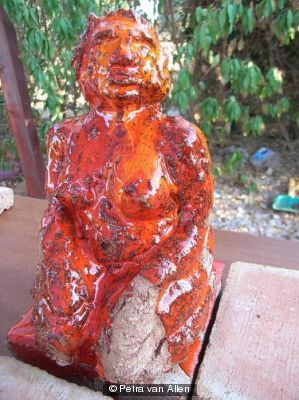 woman in red