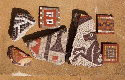Mosaic on Stones , School projects for the Roman Curriculum.