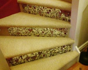 Mirror Mosaic Stairs , Kay  Steve, private commission