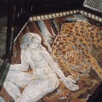 LUCILLE mosaic by Marjorie Knowles On the British Pullman