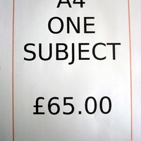 Order A4 One Subject
