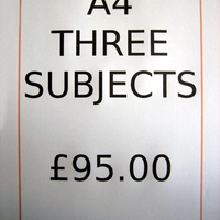 Order A4 Three Subjects
