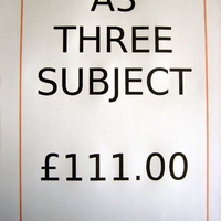 Order A3 Three Subjects