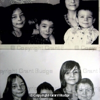 Four Child Portrait with original