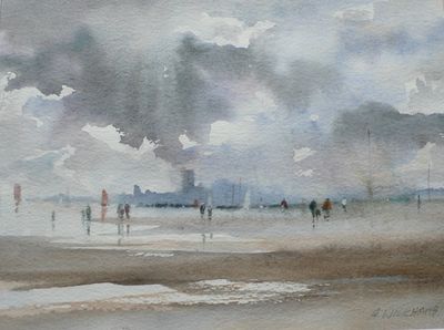 Brighton Beach by Alan Wickham