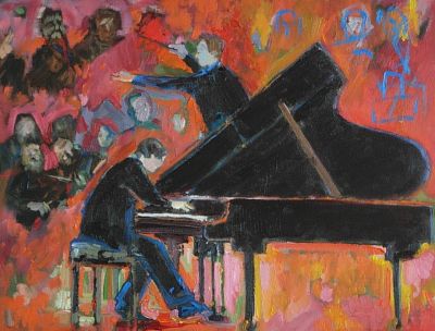 Brighton Festival Rehearsal, Tchaikovsky Piano Cooncerto No 1 by Krystina Fouya