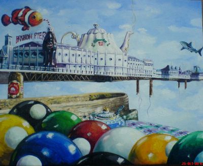 Alberto Martinez: Still life with pier