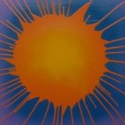 Purple with Orange-Yellow Splat