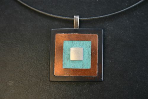  Concentric square pendant