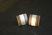 Small Stripy Earrings Studs