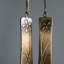 Long Flower Earrings