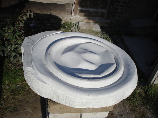 underneath 'roughed out'