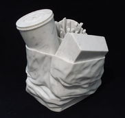 fast food, carrara marble, life-size, SOLD
