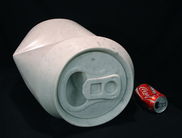big can, carrara marble, 4.2 times life size 479 x 388 x 266mm, £poa