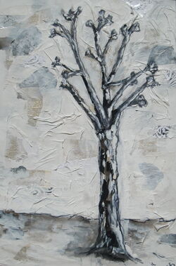Black and white tree
