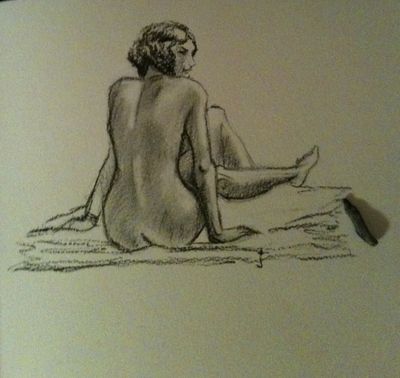 charcoal-nude-sitting
