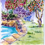 Salt Kettle House back garden