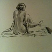 charcoal-nude-sitting