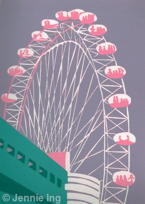The London Eye (mauve)