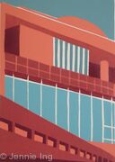 Royal Festival Hall (burgundy)