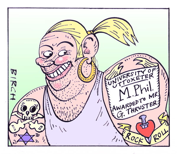 Academic rocker (Times Higher)
