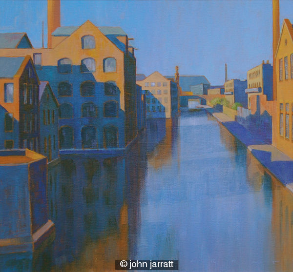 The Canal: Blue and Orange