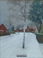 Fearnley Road under snow