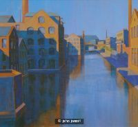 The Canal: Blue and Orange
