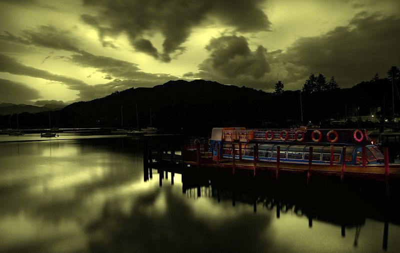 Lake Windermere at night
