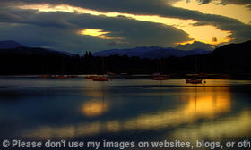 Sunset over Lake Windermere