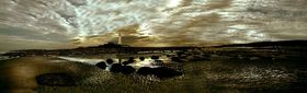 Panoramic  view of St Marys Lighthouse-sunrise-2