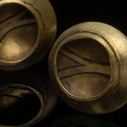 3d etched brass cufflinks