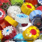 Millefiori Translucent: 6-7mm