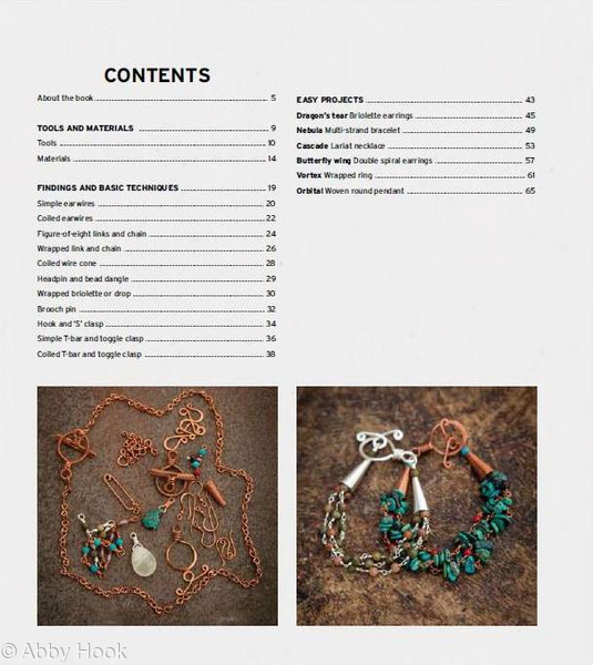 Wire Jewelry Masterclass - Contents page 1