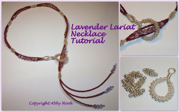 Lavender Lariat Necklace Tutorial