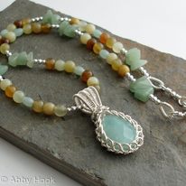 Jade Garden Necklace - Amazonite
