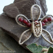 Orchid Flower brooch
