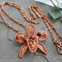 Orchid Flower Necklace