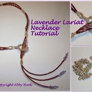 Lavender Lariat Necklace Tutorial